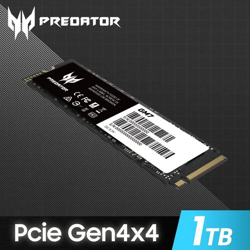 ACER Predator GM7 1TB M.2 PCIe Gen4x4 固態硬碟 全新品????門市優惠價1800 歷史價格詳細信息