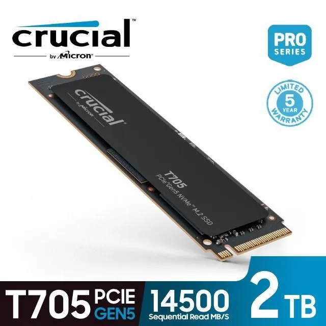 【Crucial 美光】T705 1TB Gen5 M.2 SSD固態硬碟 歷史價格詳細信息