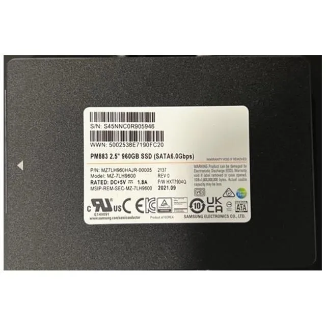 pm983/963/1725b 1.6t/6.4t/3.84t/3.2t/7.68t企業級固態 歷史價格詳細信息