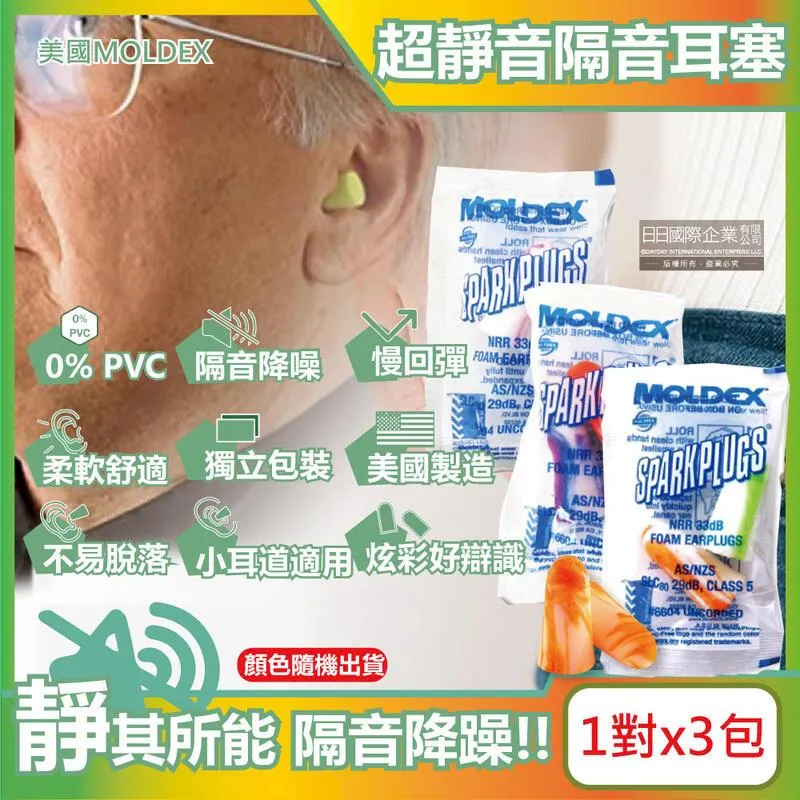 美國MOLDEX-靜音耳塞(1對x3包)/組-型號6604不挑色炫彩版 歷史價格詳細信息