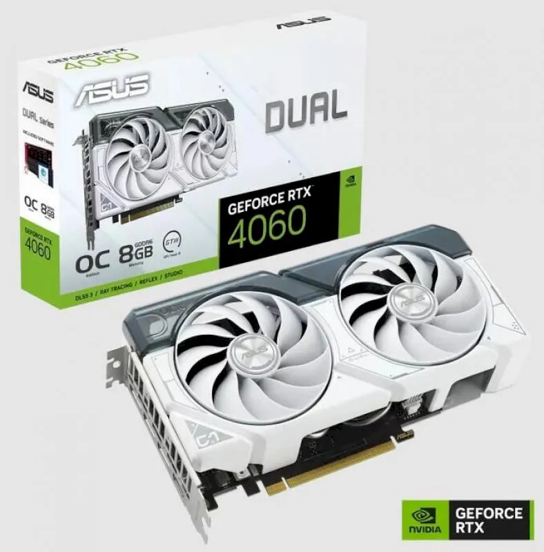 【ASUS 華碩】DUAL-RTX4060-O8G WHITE 顯示卡 歷史價格詳細信息