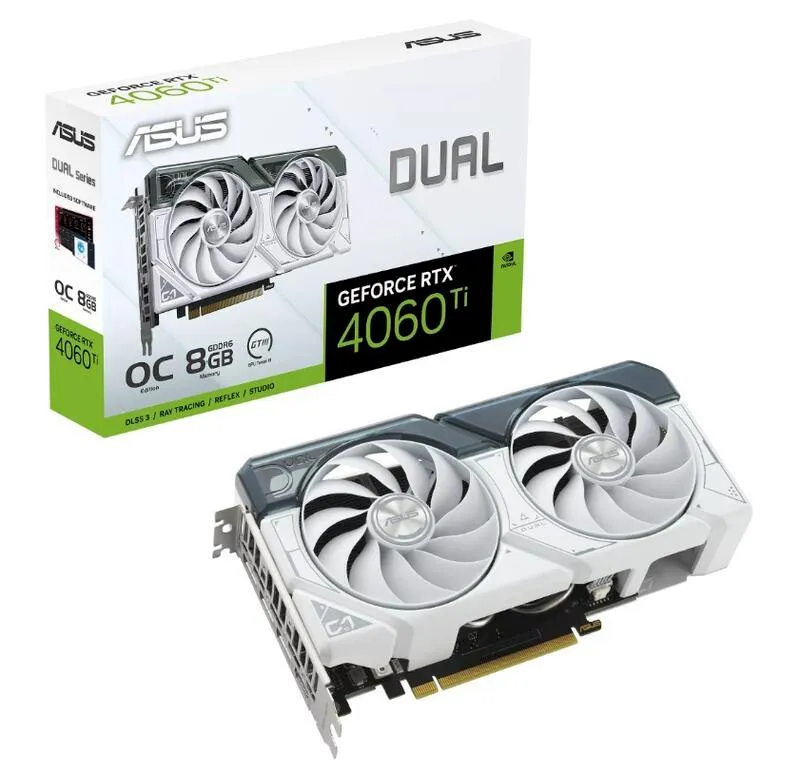 華碩 DUAL-RTX4060Ti-O8G-WHITE 顯示卡+海盜船 CX650F RGB 白 電源供應器 歷史價格詳細信息