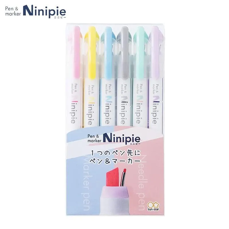 【sun-star】ninipie 粗細雙頭兩用筆(代針筆與螢光筆) 單支 (日本進口台灣現貨) 二合一 歷史價格詳細信息