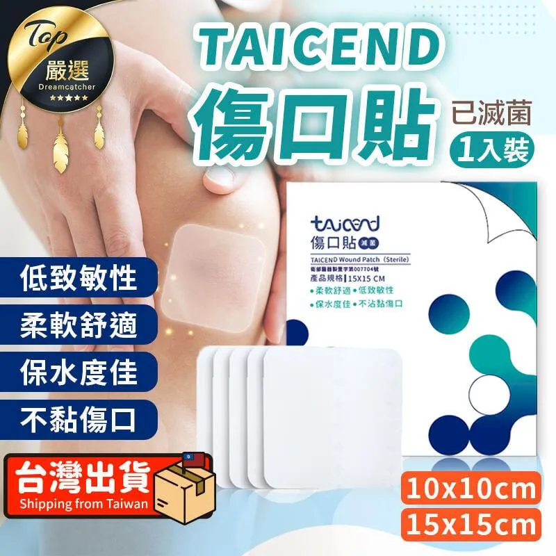 TAICEND 傷口貼【15x15cm】(不黏傷口/低致敏性) 人工皮 泰陞 玻尿酸敷料 歷史價格詳細信息
