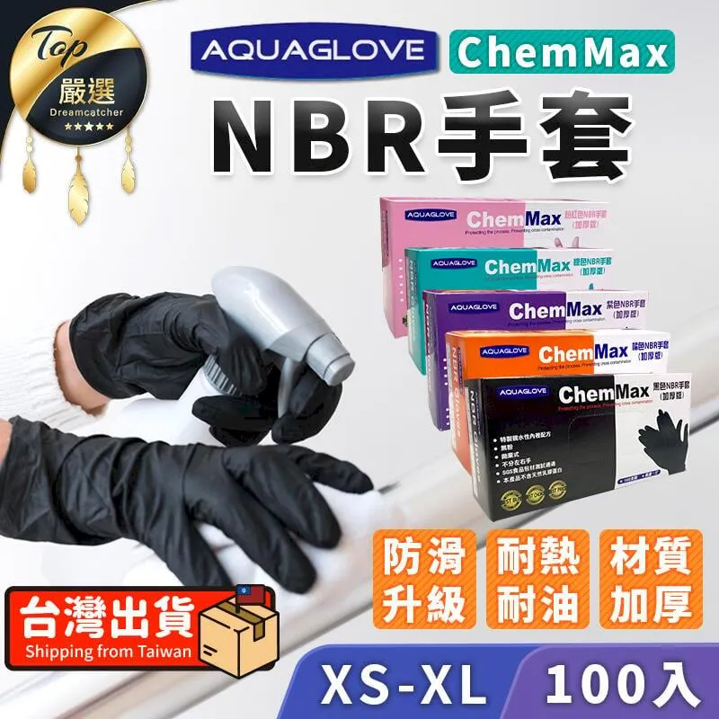 【AQUAGLOVE】加長型紫色NBR無粉檢驗手套 (100入/1盒入) 歷史價格詳細信息