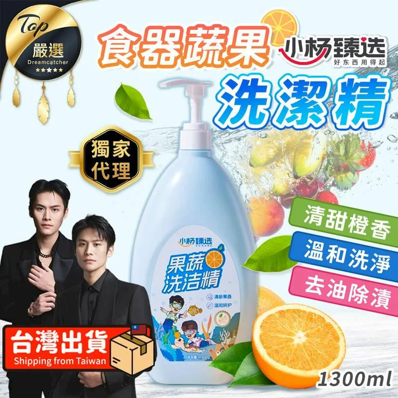 小楊臻選 蔬果洗碗精【1300mlx4罐】(清甜橙香/溫和洗淨) 歷史價格詳細信息
