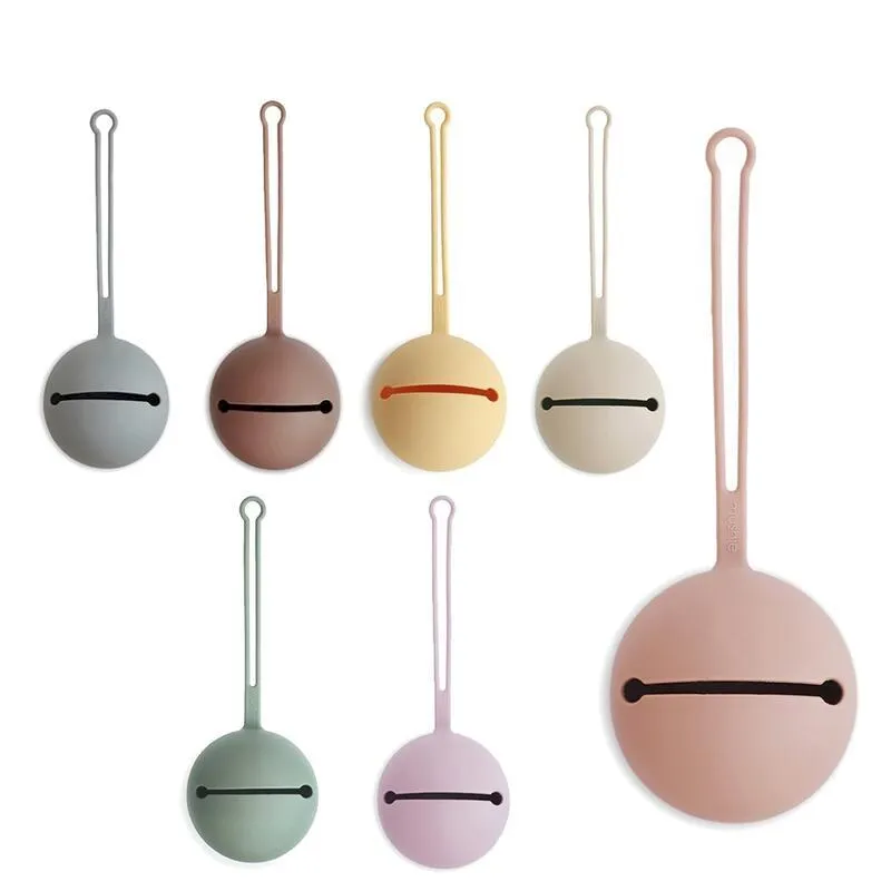 美國 Mushie 鈴鐺矽膠奶嘴收納盒(4色可選) 【麗兒采家】 歷史價格詳細信息