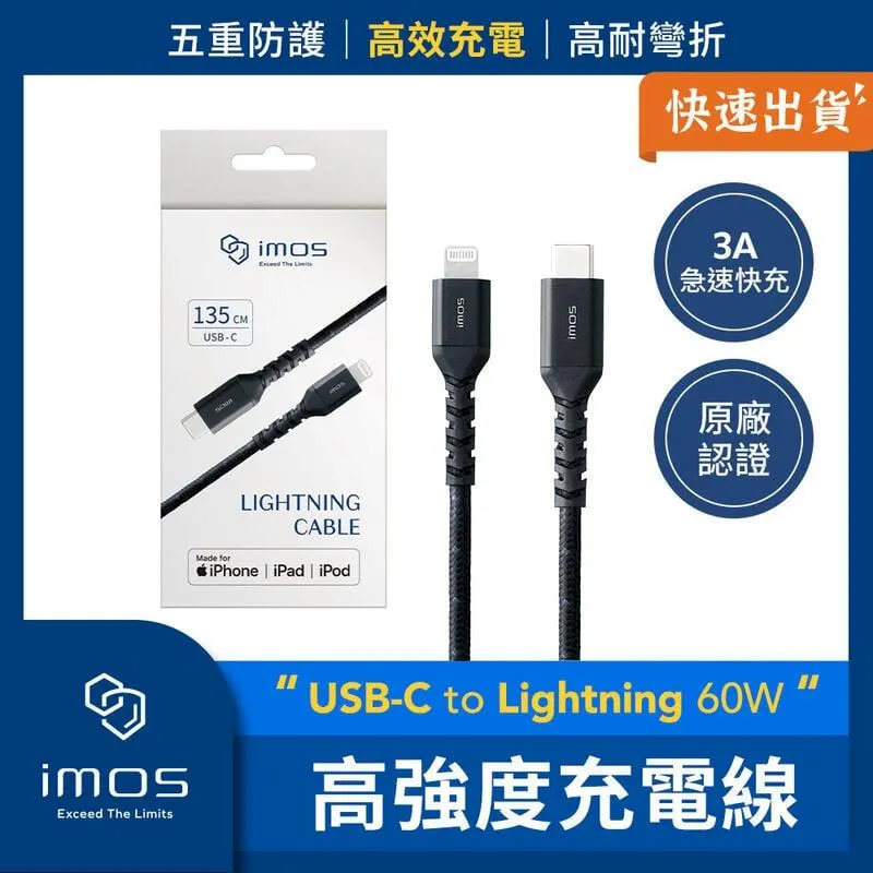 imos 60W type C to C 充電線 快充線 傳輸線 適用 iPhone 15 pro max plus 歷史價格詳細信息