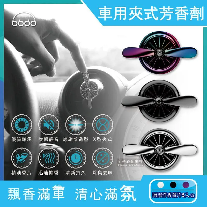 【bbdd】金屬螺旋槳風扇造型汽車用香氛芳香劑-經典銀色(贈海洋香薰片5入) 歷史價格詳細信息