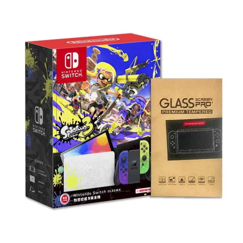 【Switch OLED】 斯普拉遁3  漆彈大作戰 主機本體 螢幕 7吋液晶 盒裝公司貨 不含JOY-CON和底座 歷史價格詳細信息