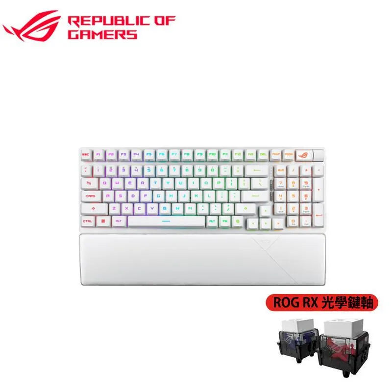 【ASUS 華碩】ROG Strix Scope II 96 RX Wireless 電競鍵盤 月光白(青軸/紅軸) 歷史價格詳細信息