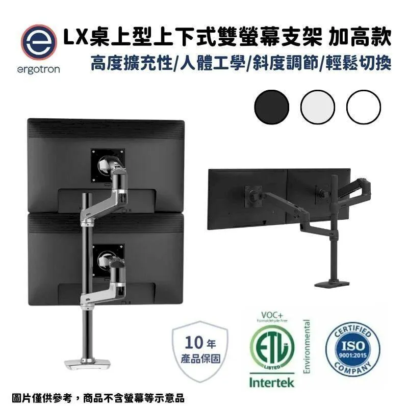 Ergotron 愛格升 MXV桌上型單螢幕支架- 霧面白45-486-216 歷史價格詳細信息