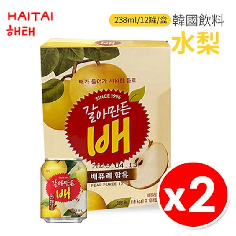 韓國 HAITAI 韓國水梨汁（238毫升x12罐）/盒x6盒 歷史價格詳細信息