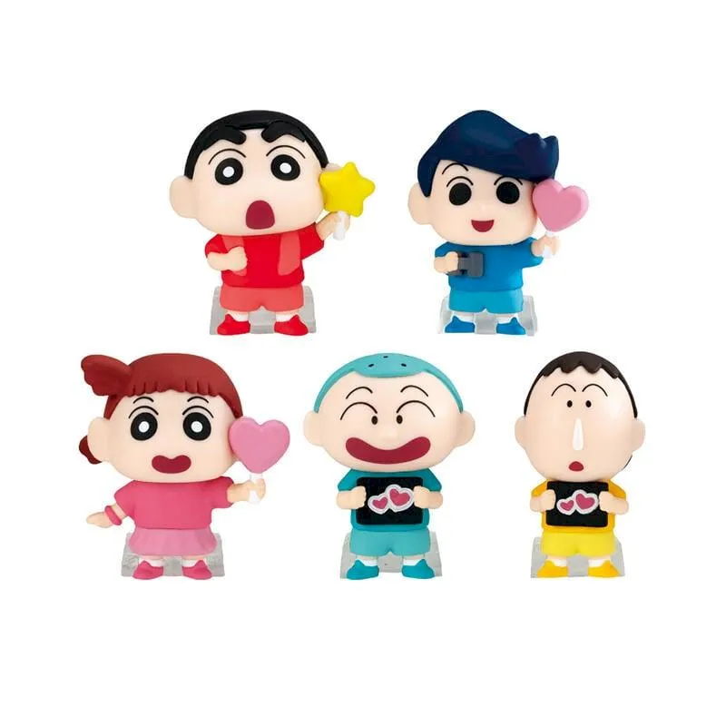 萬代 BANDAI  蠟筆小新 野原一家迷你裝飾 全6款 不拆賣 扭蛋 轉蛋 豬帽子模型玩具 歷史價格詳細信息