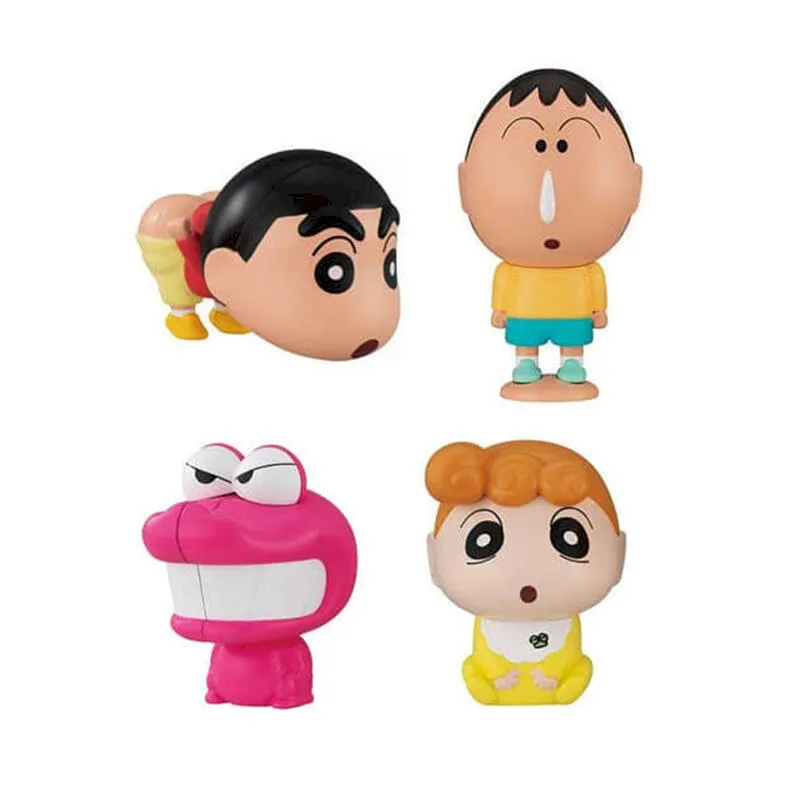 萬代 BANDAI  蠟筆小新 野原一家迷你裝飾 全6款 不拆賣 扭蛋 轉蛋 豬帽子模型玩具 歷史價格詳細信息