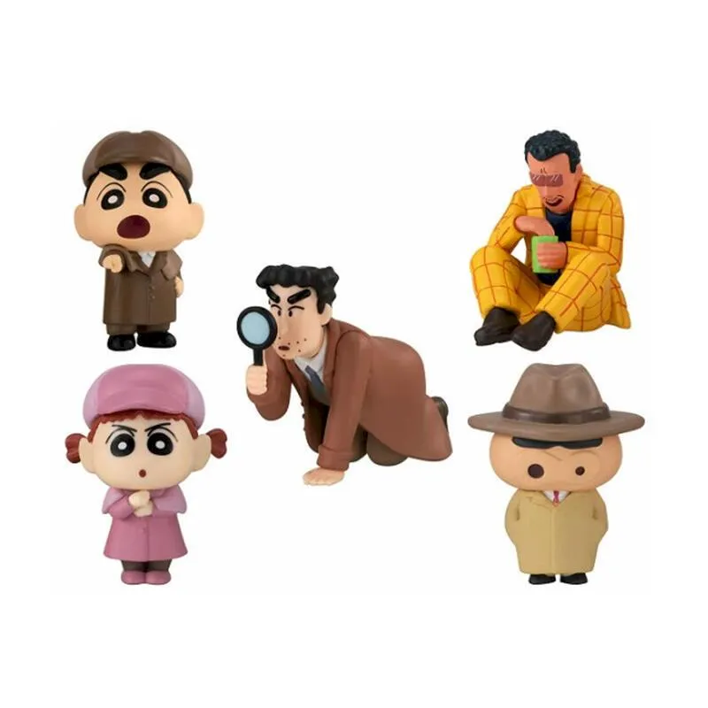 萬代 BANDAI  蠟筆小新 野原一家迷你裝飾 全6款 不拆賣 扭蛋 轉蛋 豬帽子模型玩具 歷史價格詳細信息