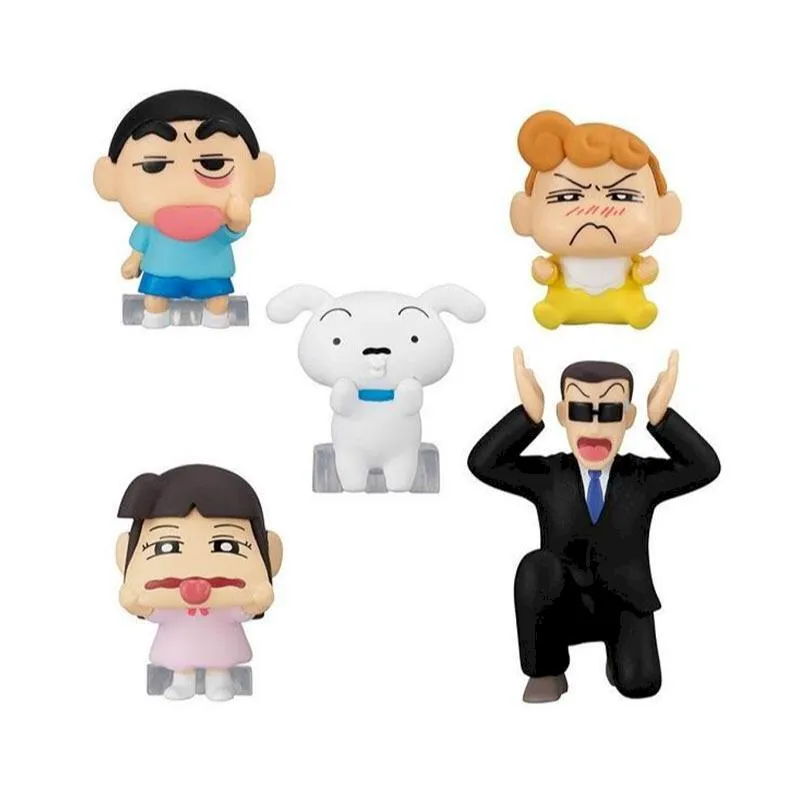 萬代 BANDAI  蠟筆小新 野原一家迷你裝飾 全6款 不拆賣 扭蛋 轉蛋 豬帽子模型玩具 歷史價格詳細信息