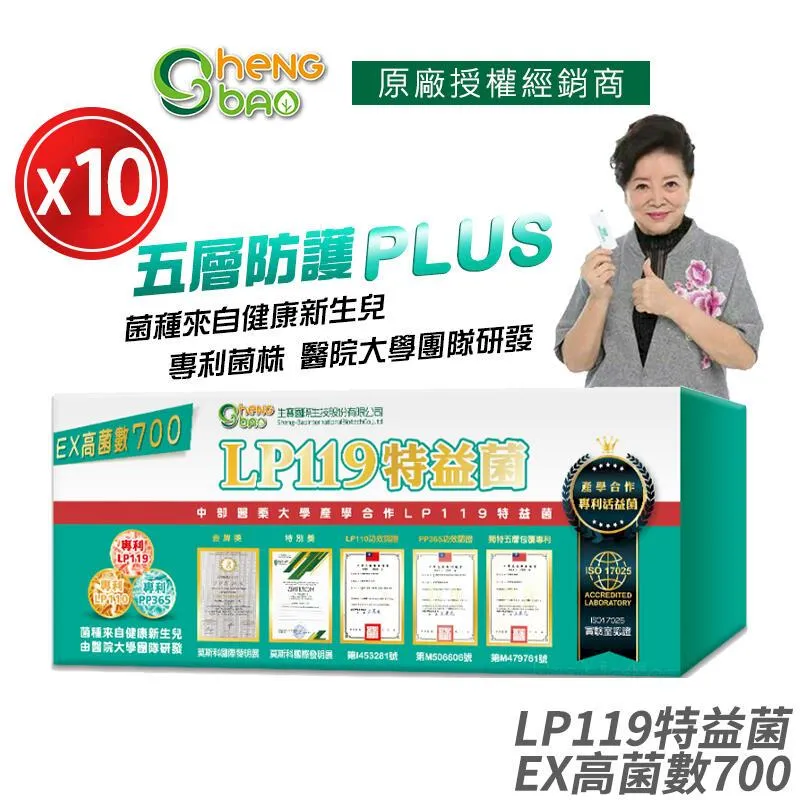 [生寶國際生技] LP119 特益菌 益生菌 1000億升級版EX 10盒優惠 專利五層菌 歷史價格詳細信息