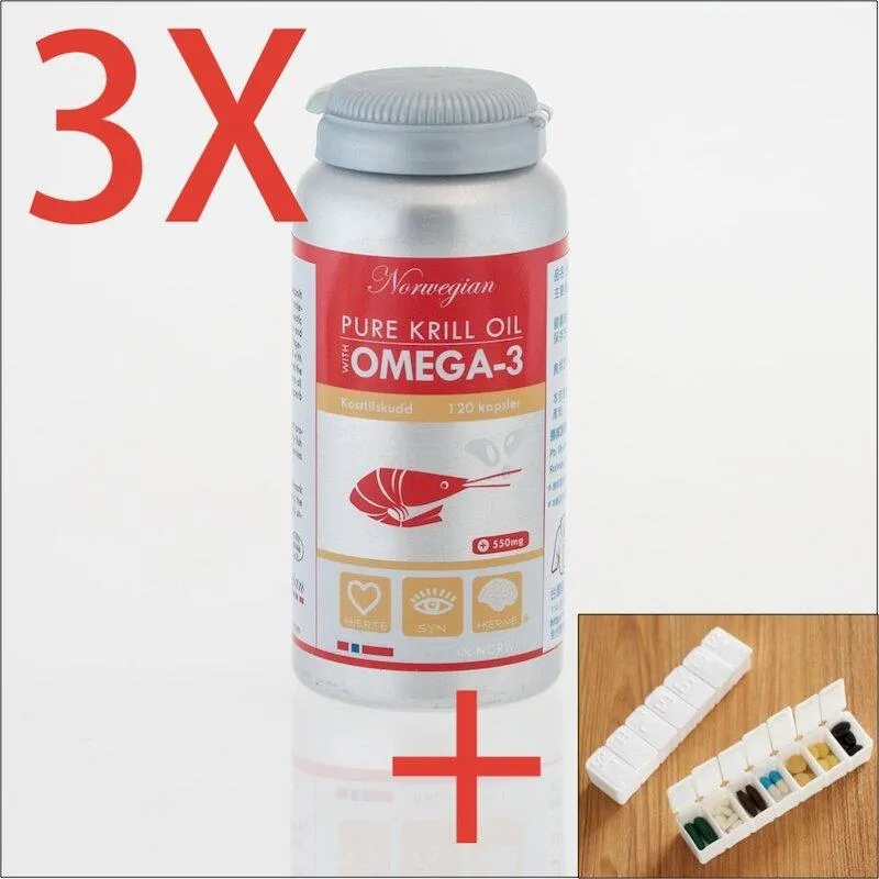 三瓶 挪威 北極熊 三倍濃縮 Omega-3 魚油 膠囊加贈隨身小 收納盒 歷史價格詳細信息