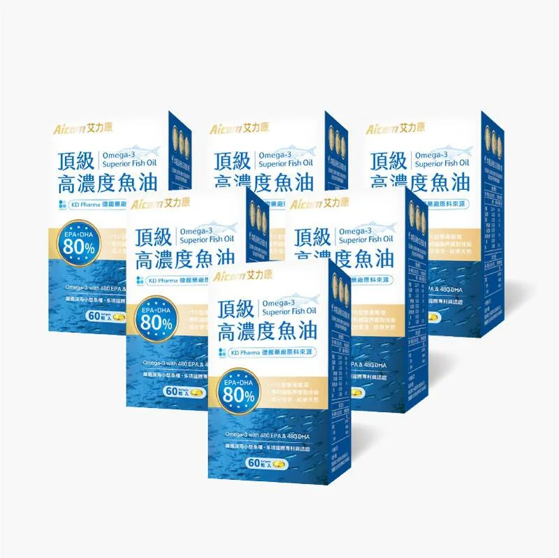 【Aicom 艾力康】德國頂級高濃度魚油 30粒/盒(高濃度Omega-3 rTG型式好吸收) 歷史價格詳細信息