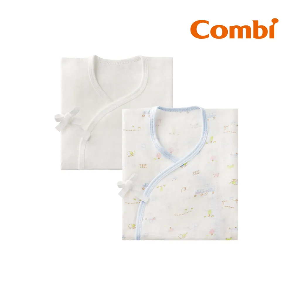 《 Combi 》 純棉柔紗紗布肚衣2入組-快樂車車 (二色可選) 歷史價格詳細信息