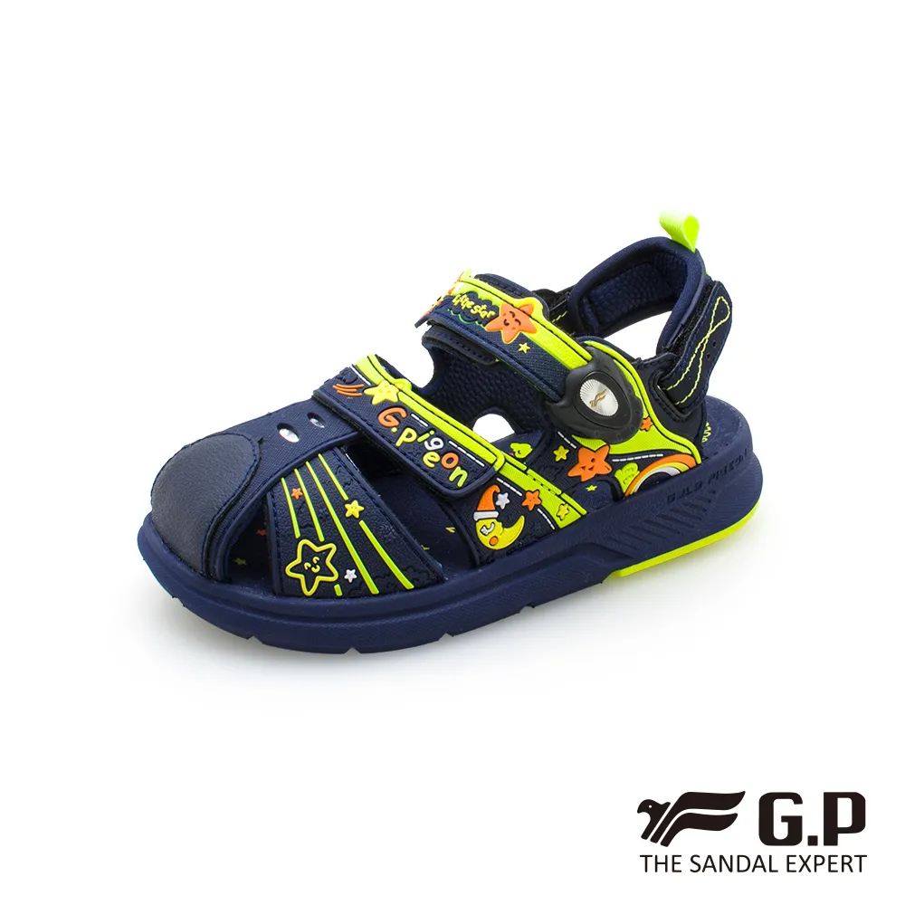 【G.P 漫步星空兒童輕量磁扣護趾鞋】G1625B-26 藍綠色 (SIZE:24-28 共二色) 歷史價格詳細信息