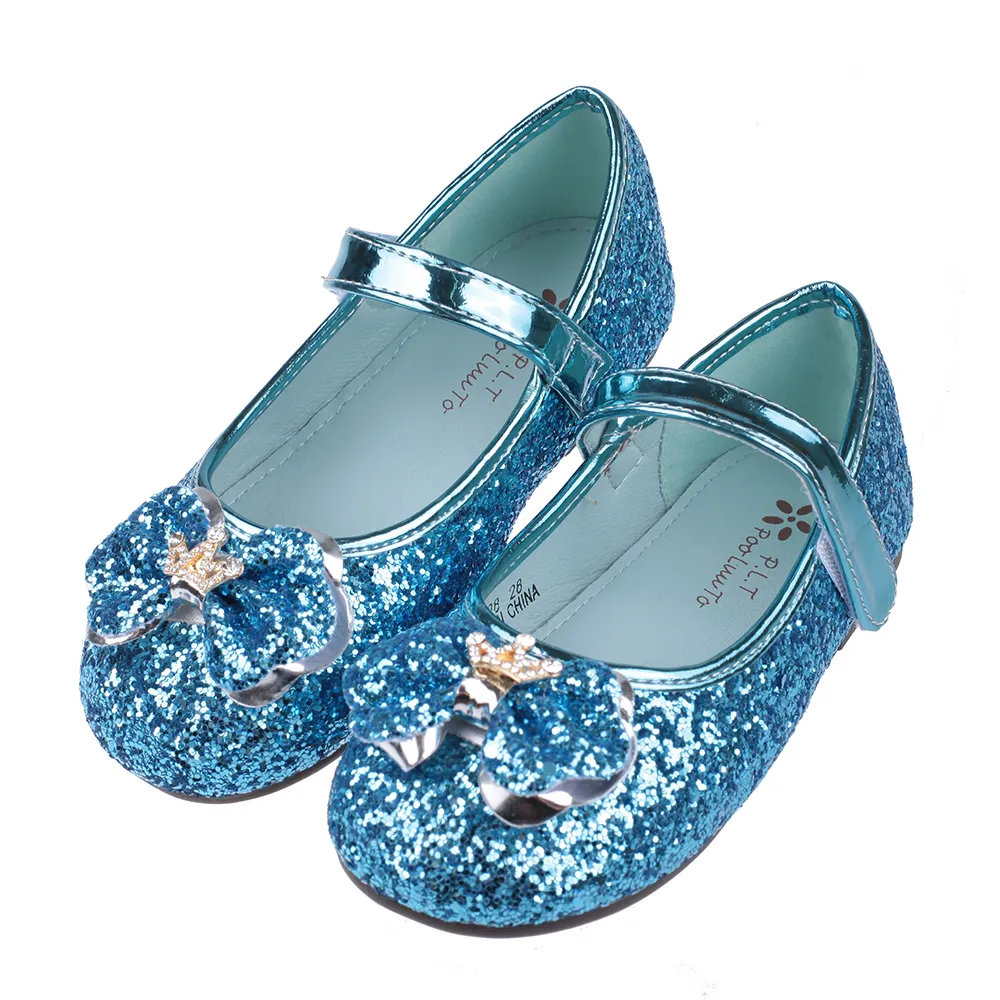 《布布童鞋》閃亮鑽石水晶蝴蝶結粉色兒童公主鞋(15~22公分) [ Q1P166G ] 歷史價格詳細信息