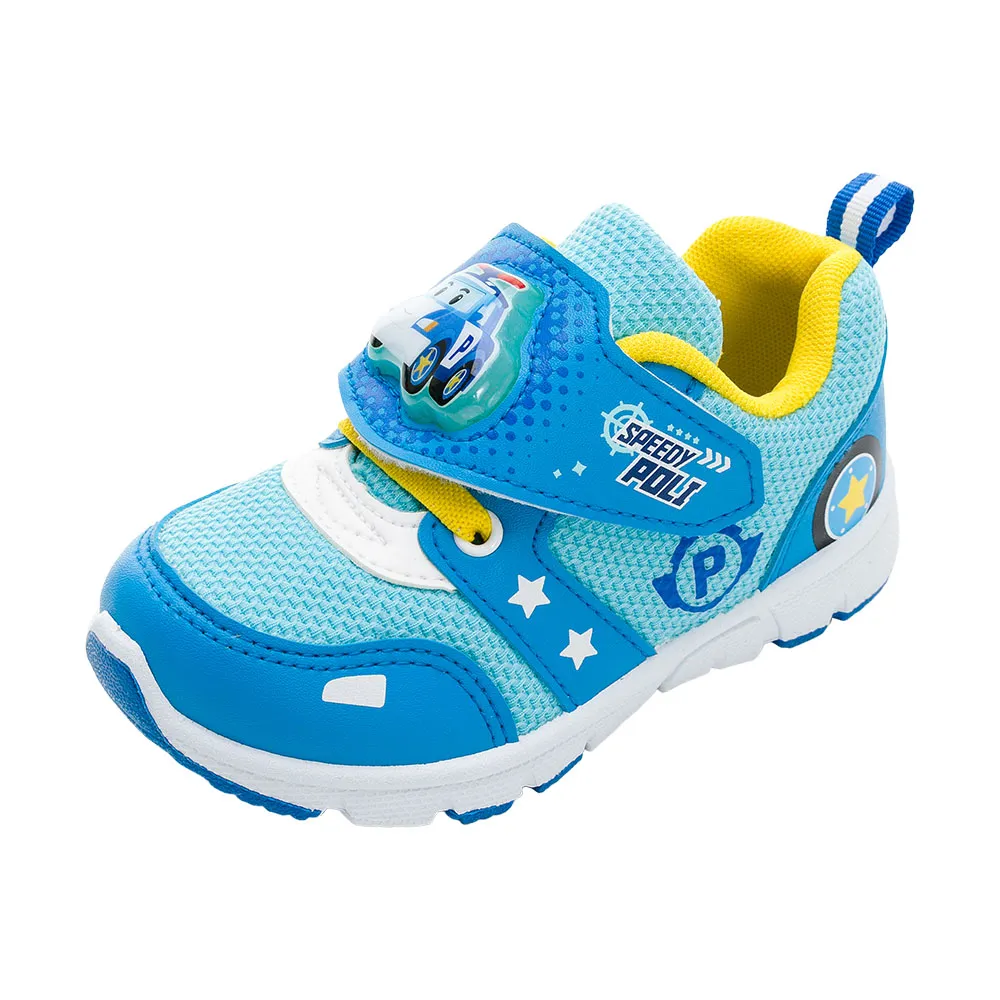 【POLI 波力】童鞋 波力 電燈運動鞋/透氣 排汗 減壓 輕量 台灣製 藍(POKX46126) 歷史價格詳細信息