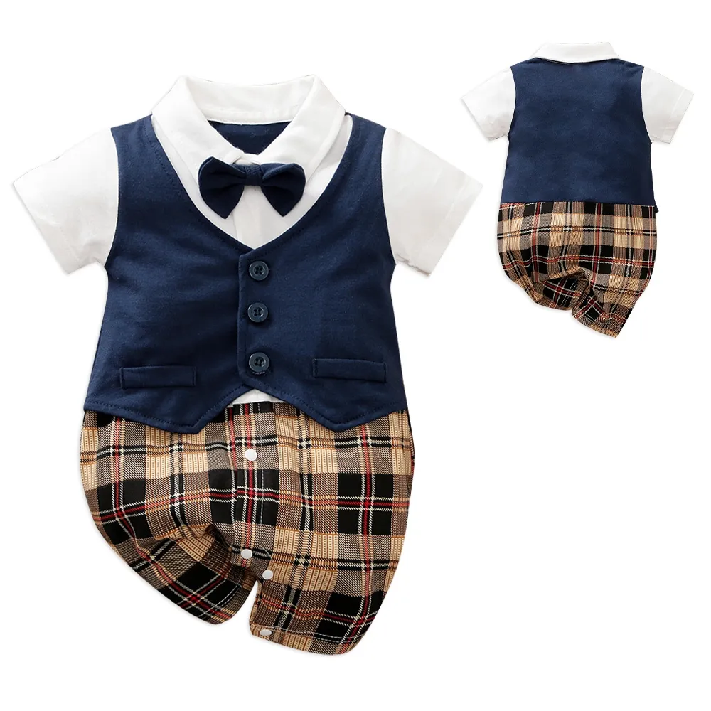 短袖包屁衣 紳士造型兔裝 連身裝 CA11607 好娃娃 歷史價格詳細信息