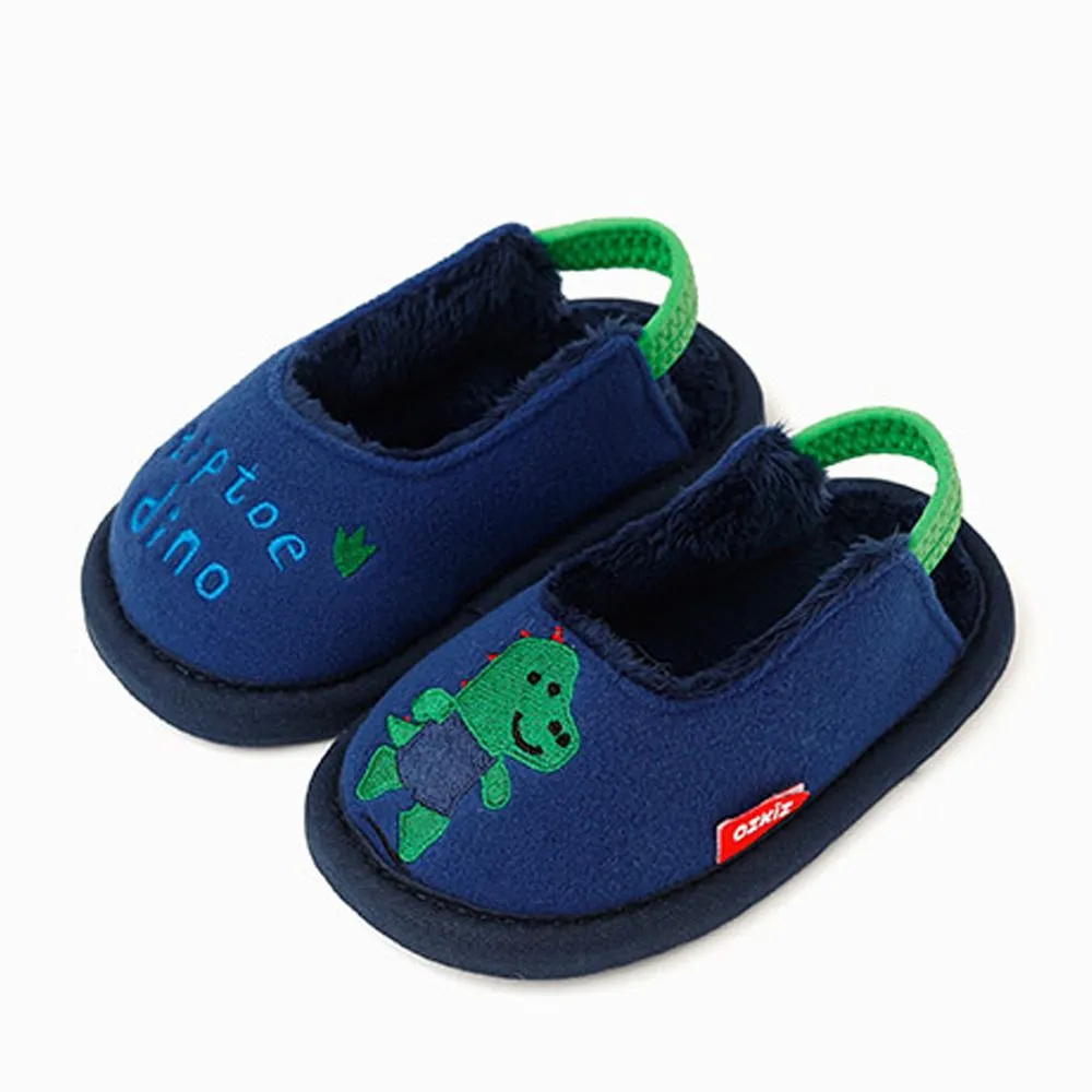 韓國 OZKIZ-消音防滑室內鞋-鬆緊帶款(印花)-藍 歷史價格詳細信息