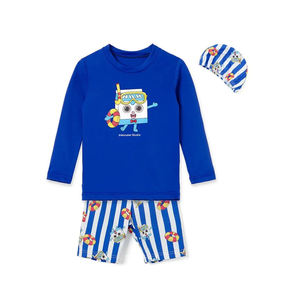 韓國 OZKIZ-長袖兒童泳裝-三件組-布萊德理髮廳-藍 價格比較,價格查詢,歷史價格詳細信息