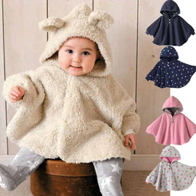 雙層斗篷披風 春秋保暖披風外套 寶寶斗篷 兔耳朵連帽外套 嬰兒斗篷-雪倫小舖 歷史價格詳細信息