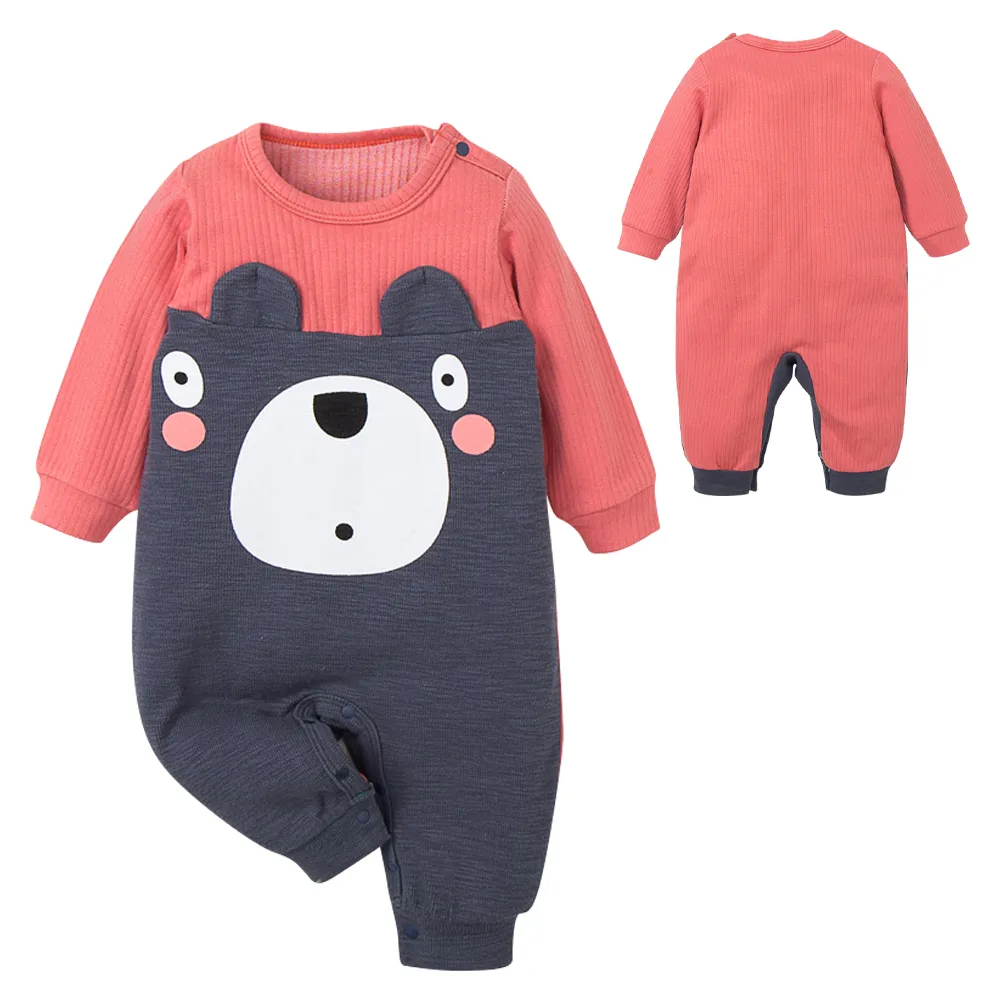 連身衣 童裝 可愛白熊純棉長袖包屁衣 長袖連身衣 童衣 雪倫小舖 歷史價格詳細信息