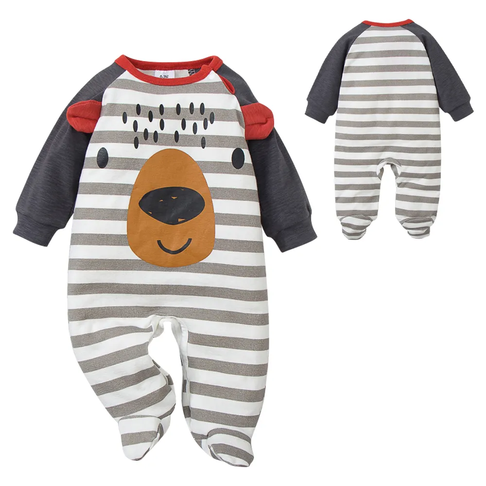 寶寶衣 純棉長袖連身衣 新生兒包屁衣 粉色公主兔象童衣-雪倫小舖 歷史價格詳細信息