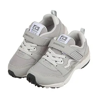 《布布童鞋》Moonstar日本灰色競速款兒童機能運動鞋(17~23公分) [ I1C717J ] 歷史價格詳細信息