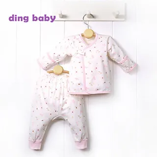 ding baby 反摺袖春夏肚衣套裝2套組-藍/粉 歷史價格詳細信息