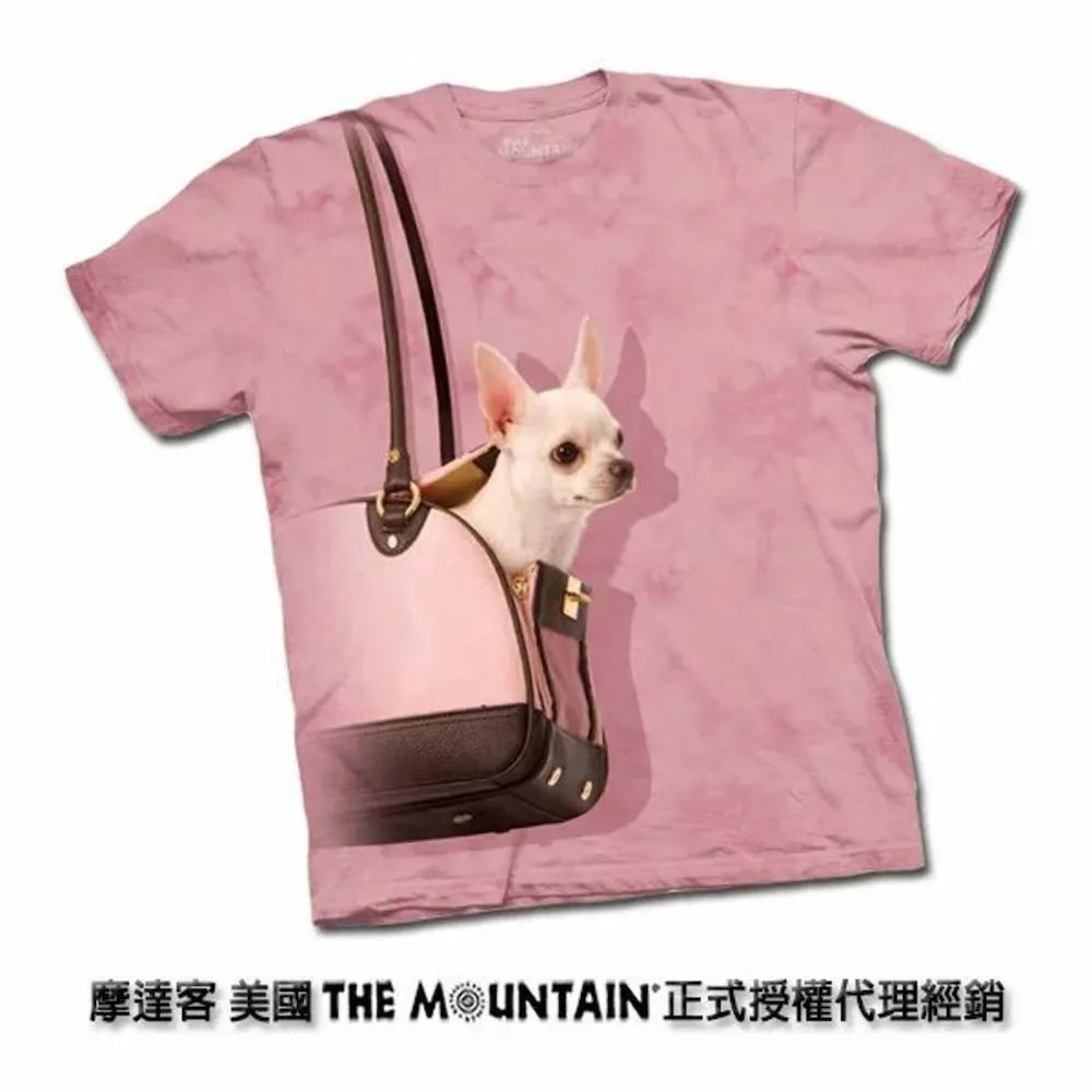 【摩達客】(現貨)美國進口The Mountain 長毛臘腸犬臉 短袖女版T恤精梳棉環保染 歷史價格詳細信息