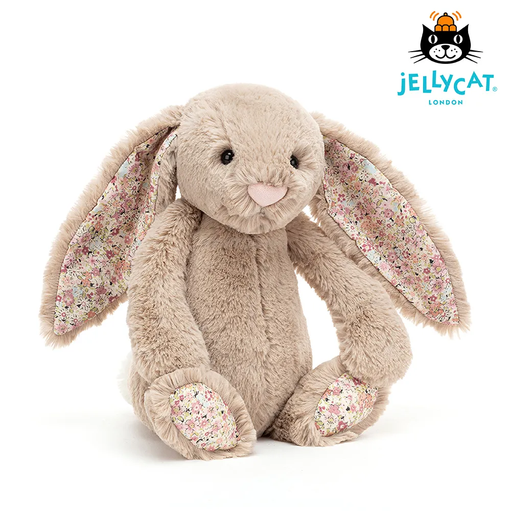英國 JELLYCAT 31cm Blossom Bea Beige Bunny 拿鐵灰碎花兔 歷史價格詳細信息