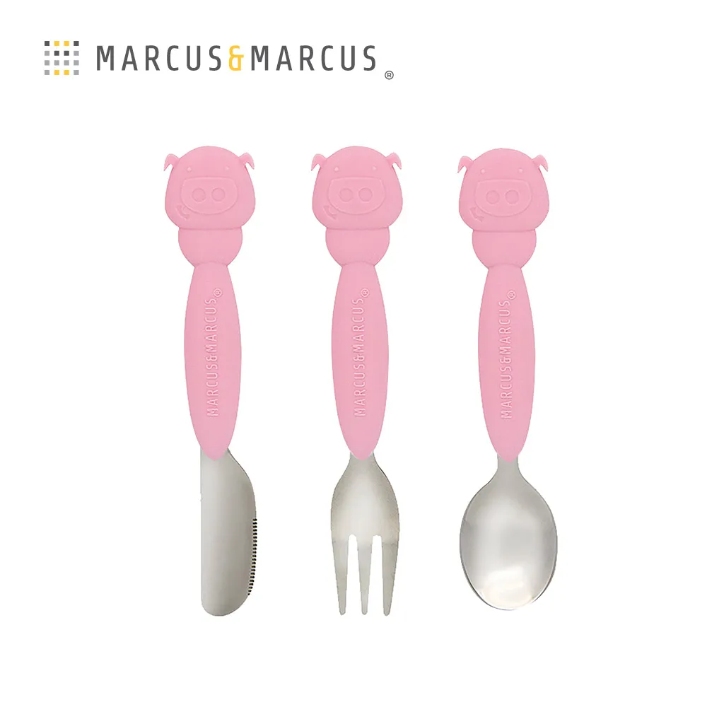 Marcus & Marcus 動物樂園不鏽鋼叉匙餐具組 (共6色可選)【佳兒園婦幼館】 歷史價格詳細信息
