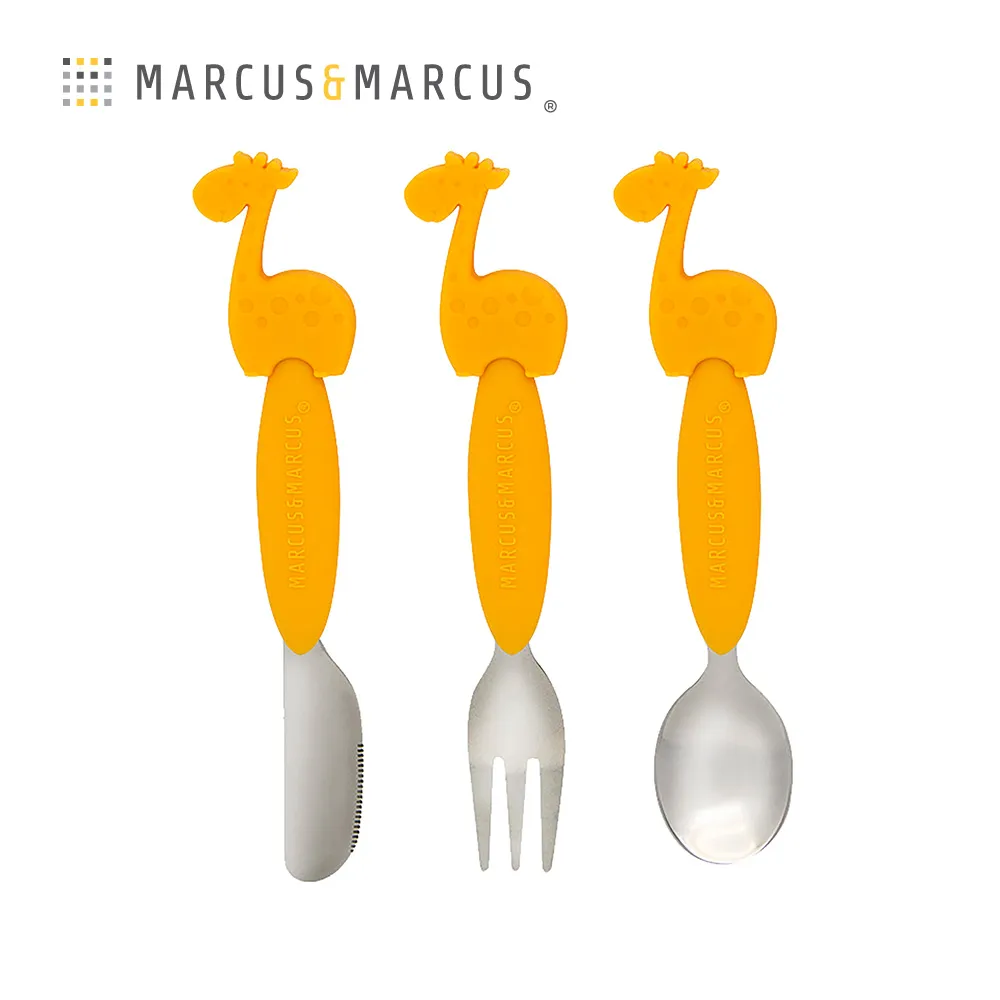 Marcus & Marcus 動物樂園不鏽鋼叉匙餐具組 (共6色可選)【佳兒園婦幼館】 歷史價格詳細信息