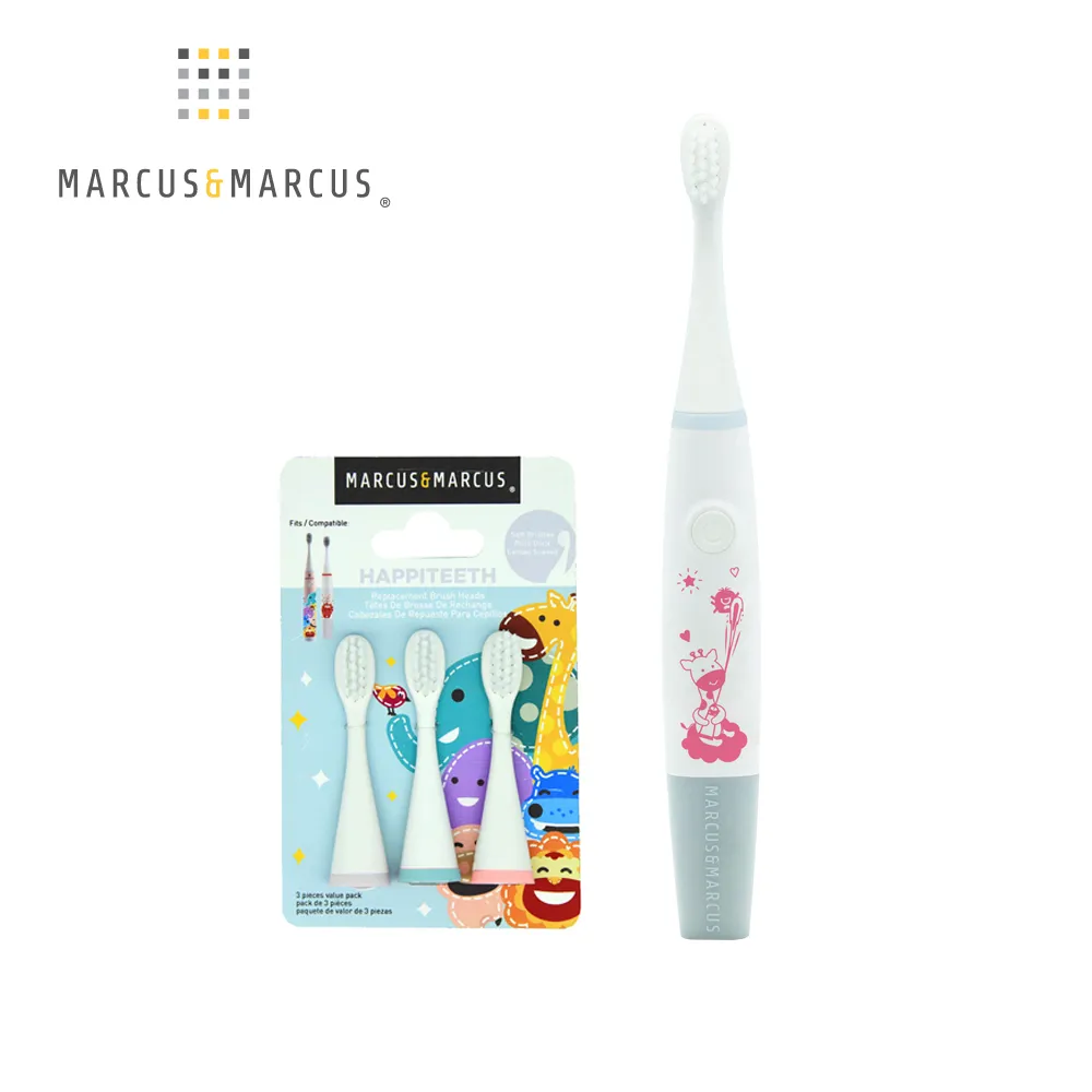 MARCUS＆MARCUS　兒童音波電動牙刷+刷頭3入組-時尚藍 歷史價格詳細信息