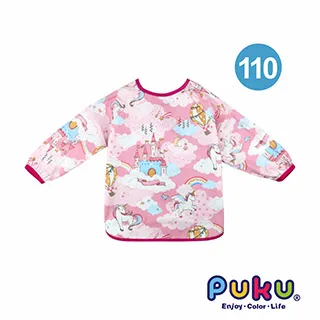 《PUKU》長袖防水圍兜衣_森林小樹(110cm) 歷史價格詳細信息