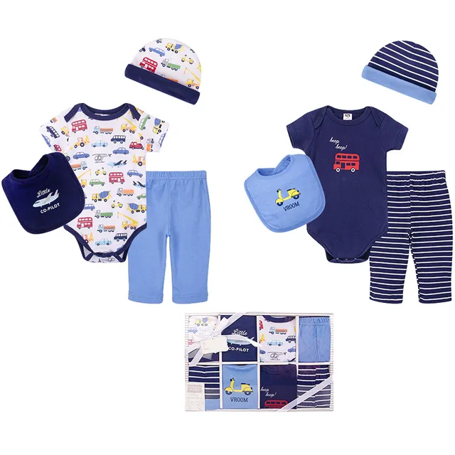 美國 luvable friends  嬰幼兒包屁衣與長褲最佳送禮8入彌月禮盒組_甜蜜夢境(LF18431) 歷史價格詳細信息