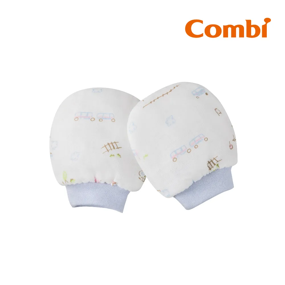 Combi 純棉柔紗-快樂車車 後黏圍兜 (藍) 歷史價格詳細信息