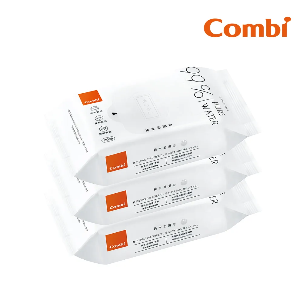 【Combi】純水柔濕巾 綜合箱購(10大包+10小包) 歷史價格詳細信息