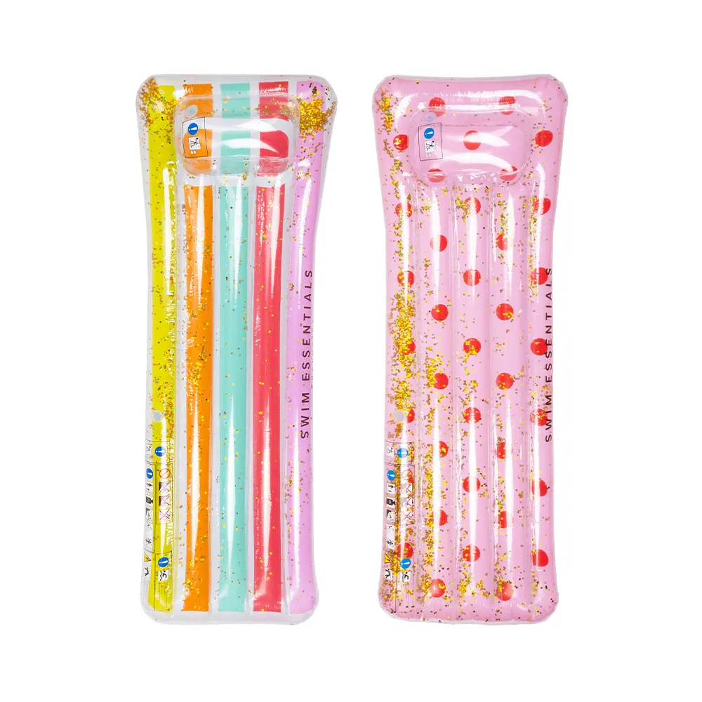 Swim Essentials 荷蘭 充氣造型氣墊床/浮板-閃亮愛心調色盤 歷史價格詳細信息