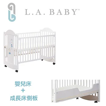 【 L.A. Baby】達拉斯嬰兒床/搖擺中床/童床/原木床(深咖啡色) 歷史價格詳細信息