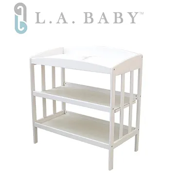 【美國 L.A. Baby】嬰幼兒更衣台 床邊收納（尿布台）(白色/櫻桃色/原木色) 歷史價格詳細信息