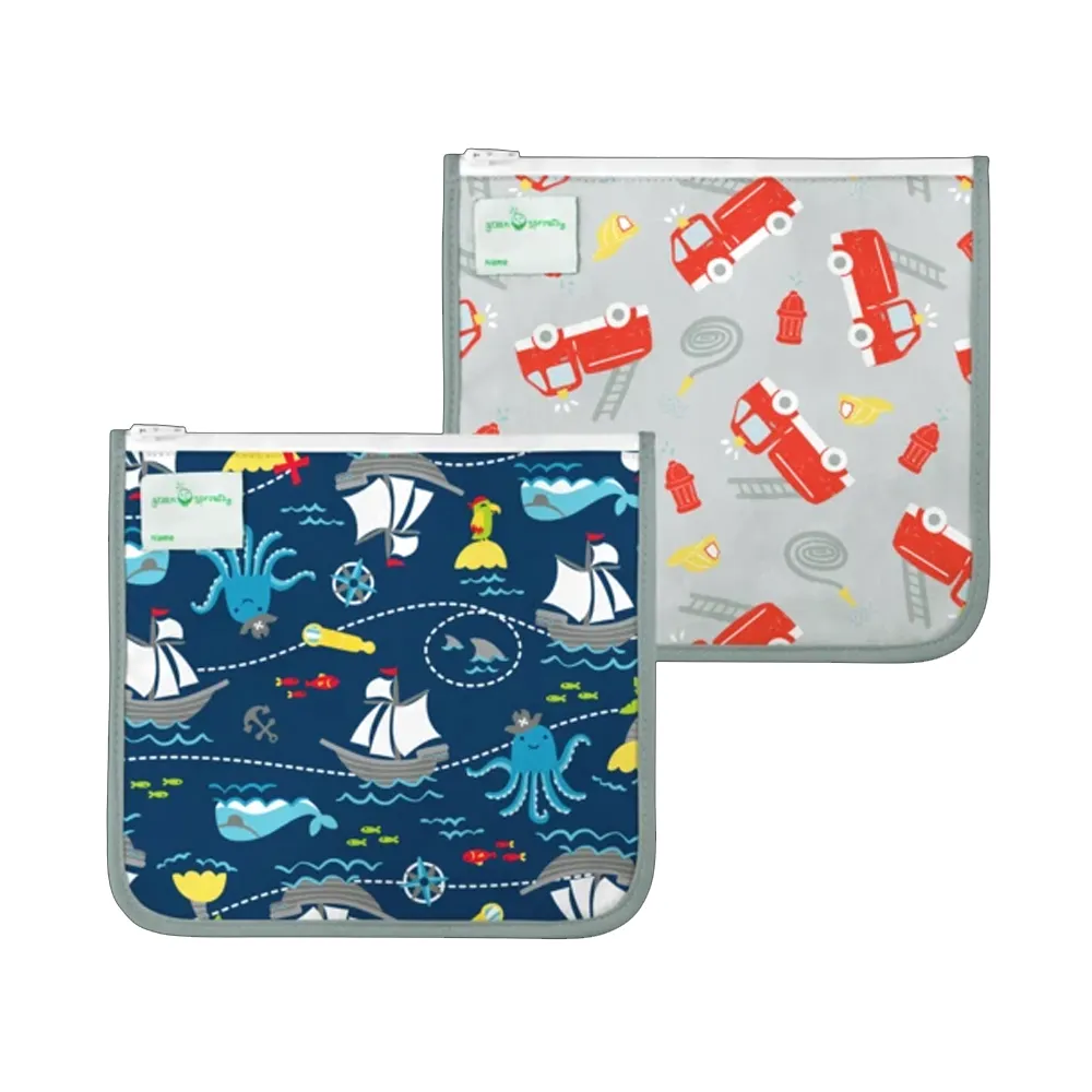 【green sprouts 小綠芽】可重複使用食物袋、零食袋或小物收納袋 2入組_恐龍叢林(GS165374-AG) 歷史價格詳細信息