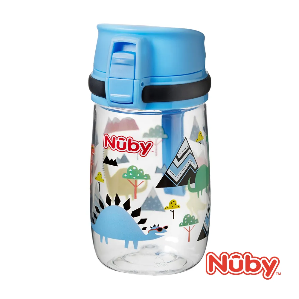 Nuby 晶透學飲杯(粗吸管) 300ml (顏色隨機)【佳兒園婦幼館】 歷史價格詳細信息